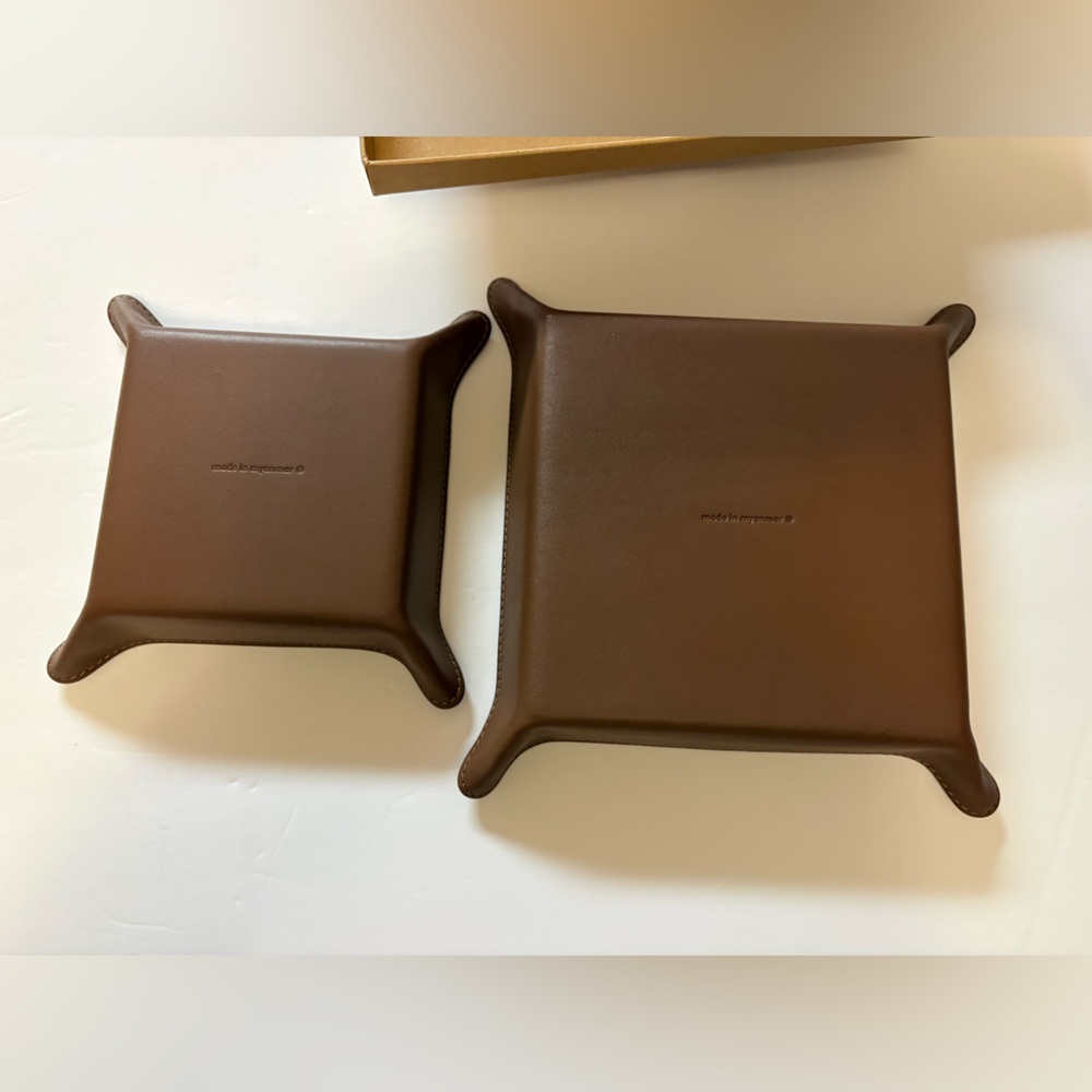 Coach brown Leather boxed valet set Accessory - Picture 6 of 10